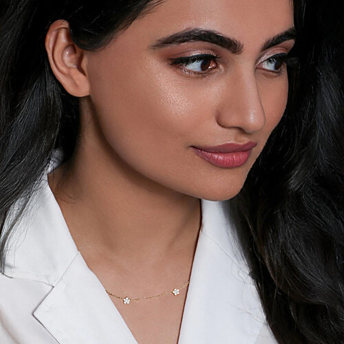 Giva Anushka's 92.5 Sterling Silver Golden Star Constellation Necklace For Women, 1 pc (Free Size) 