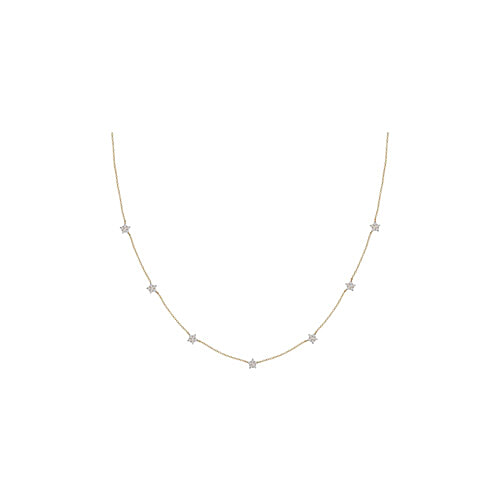 Giva Anushka's 92.5 Sterling Silver Golden Star Constellation Necklace For Women, 1 pc (Free Size) 