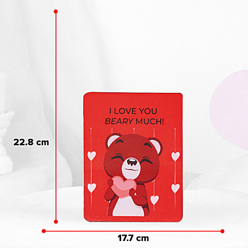 FNP Hugs & Blooms Valentine's Day Gift Hamper, 3 pcs  