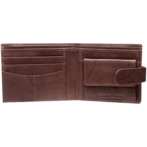 Teakwood Leathers Brown Leather Bi-Fold Wallet for Men, 1 pc (Free Size) 