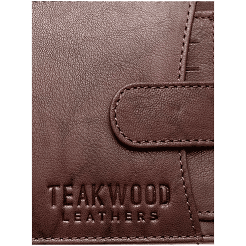 Teakwood Leathers Brown Leather Bi-Fold Wallet for Men, 1 pc (Free Size) 