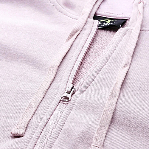 Alcis Light Pink Regular Fit Printed Sports Hoodies, 1 pc (Size - XL)