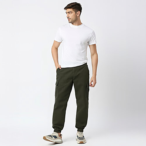 Thomas Scott Green Slim Fit Jogger Pant, 1 pc (Size - 34)