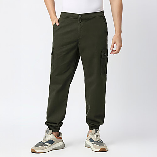 Thomas Scott Green Slim Fit Jogger Pant, 1 pc (Size - 34)