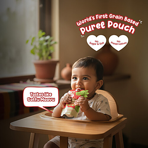 Rorosaur Millet-Y-Pumpkin Puree For Infants - 6+ Months, 100 g  Ready to Eat Cereal & Porridge for Little One, Rich in Vitamins/Minerals/Protein, No Added Sugar/Salt/Preservatives