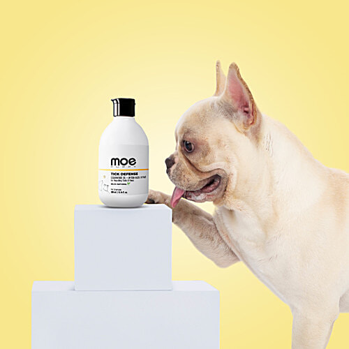 Moe Puppy Tick Defense Pet Shampoo For Repelling Fleas, 300 ml  Cedarwood Oil, Witch Hazel Extract