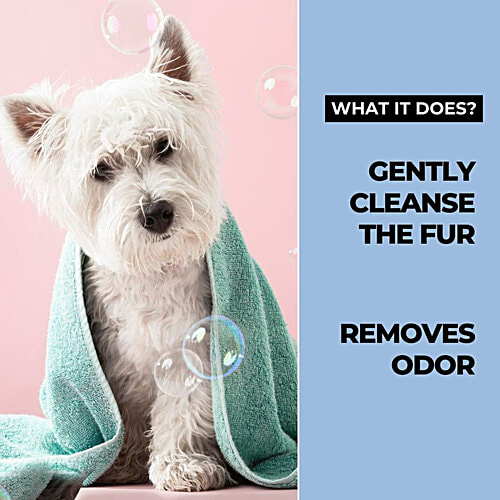 Moe Puppy Rinse Free Dry Shampoo For Instantly Clean & Fresh Fur, 150 ml With Oatmeal & OliveOil