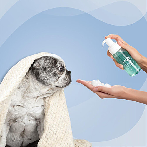 Moe Puppy Rinse Free Dry Shampoo For Instantly Clean & Fresh Fur, 150 ml With Oatmeal & OliveOil