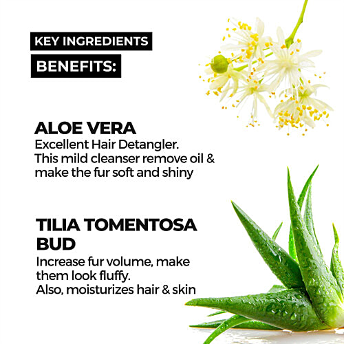 Moe Puppy Knot Free Pet Detangling & Deodorizing Spray, 200 ml For effortlessly smooth and fresh-smelly hair, Aloe Vera, Tilia Tomentosa Bud