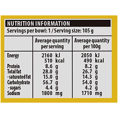 Nissin UFO Truffle Carbonara Flavour Instant Noodles, 105 g  