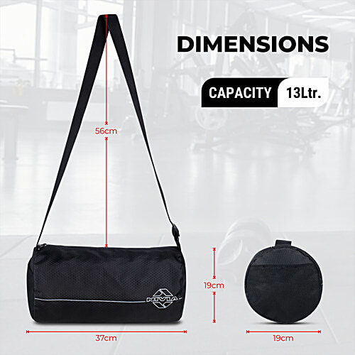 Nivia Basic Duffle Bag - Black, 1 pc