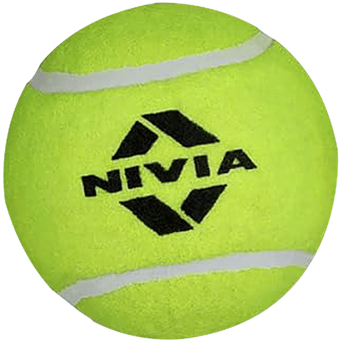 Nivia Cricket Tennis Ball - Light Weight, Yellow, 3 pcs  