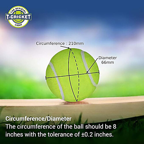 Nivia Cricket Tennis Ball - Light Weight, Yellow, 3 pcs  