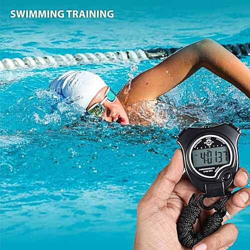 Nivia Digital Stopwatch - JS-307, Black, 1 pc