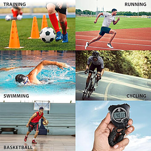 Nivia Digital Stopwatch - JS-307, Black, 1 pc