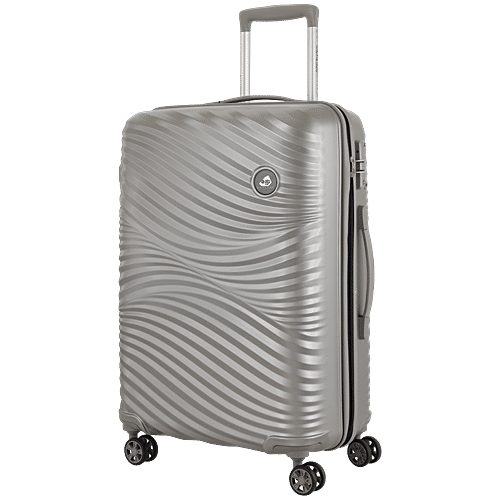 Kamiliant by American Tourister Luggage Trolley Bag - 8 Wheels, Silver, 35 L