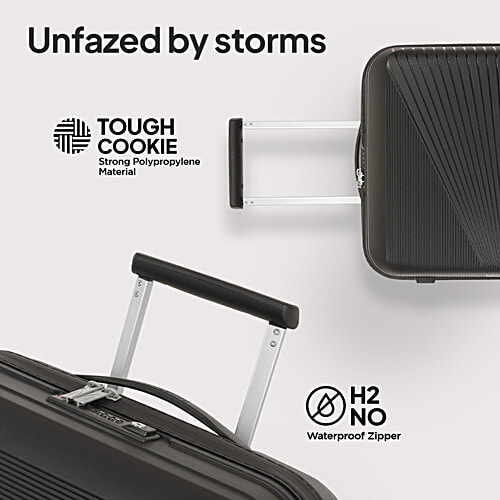 Kamiliant by American Tourister Airconic 55 cm Cabin Hard Trolley Bag - Black Box, 1 pc