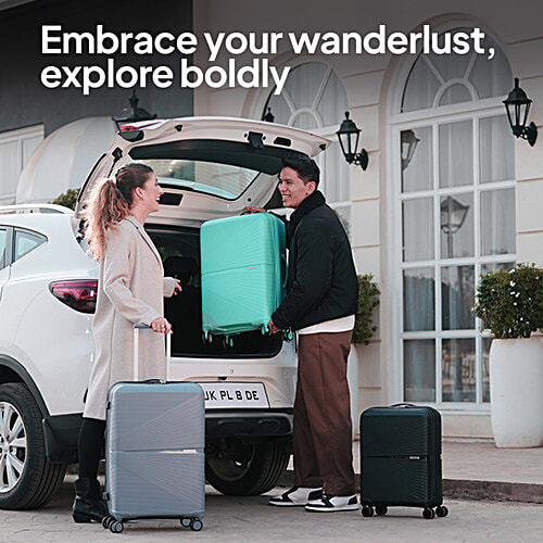 Kamiliant by American Tourister Airconic 55 cm Cabin Hard Trolley Bag - Black Box, 1 pc