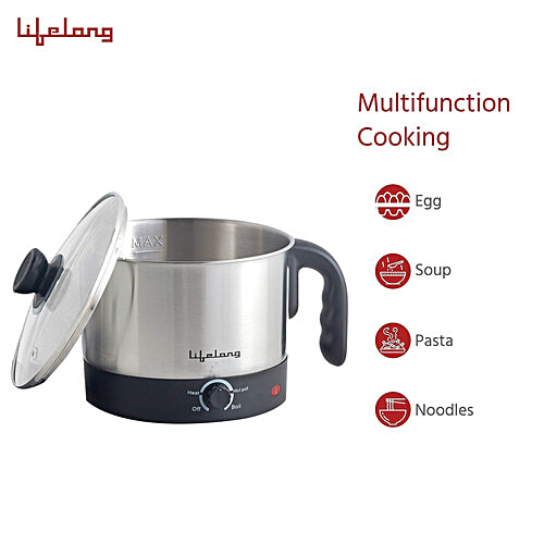 Lifelong 600 W Multifunction Cooker/Kettle, 1.5 L  