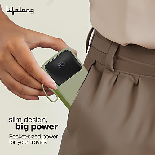 Lifelong 20000 mAh Fast Charging Power Bank, 1 pc  