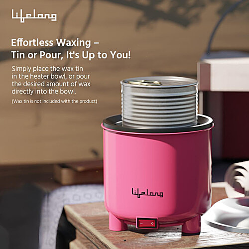 Lifelong Wax Heater - With Applicator Spatula, Pink, 1 pc  