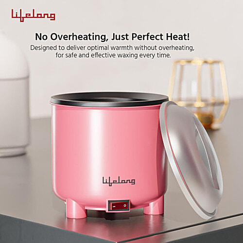 Lifelong Wax Heater - With Applicator Spatula, Pink, 1 pc  