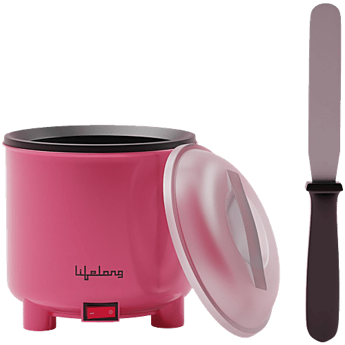 Lifelong Wax Heater - With Applicator Spatula, Pink, 1 pc  