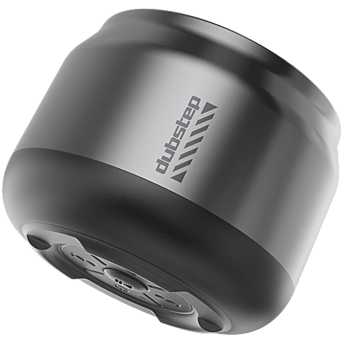 Dubstep Pop 600 Wireless Speaker With 15 Hrs Playtime, 52 mm Dynamic Driver, TWS Pairing, 6 W Output - Grey, 1 pc  