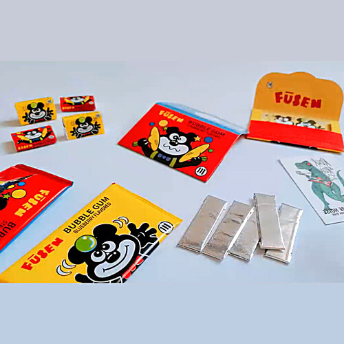 Fusen Mint Flavoured Bubble Gum, 1 pc (5 Strips)