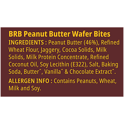 BRB Shortcuts Peanut Butter Wafer Bites - Chocolate, 100 g 16 g Protein, 24 Bites, Zero Refined Sugar, No Added Preservatives, No Artificial Flavours & Colours, Zero Cholesterol, No Trans Fat