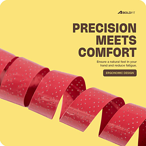 Boldfit AeroGrip Tennis Racket Anti Slip Tape - Multicolour, 5 pcs  