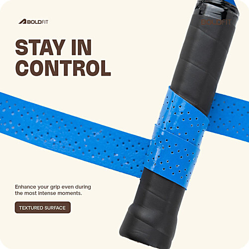 Boldfit AeroGrip Tennis Racket Anti Slip Tape - Multicolour, 5 pcs  