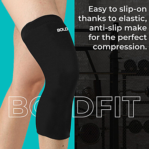 Boldfit Gym Knee Cap/Brace - L, For Women & Men, 1 Pair  Knee Pain Relief Product, Knee Support, Knee Brace, Knee Pad, Knee Guard, Knee Band and Knee Belt