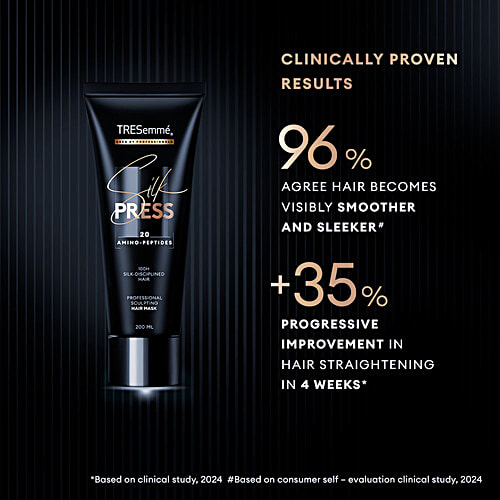 Tresemme Silk Press Professional Sculpting Hair Mask, 200 ml  100H Silk Disciplined Hair
