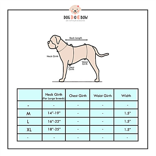 Dog-O-Bow "Hearty" Blue Martingale Collar, 1 pc (Size - L) 