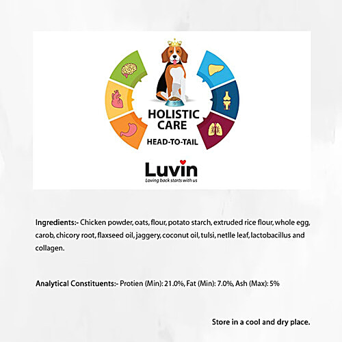 Luvin Slurpin' Chicken & Oats Instant Soup Powder - For Dogs, 120 g (Pack of 2) Rich in Omega 3 & 6, Prebiotic & Probiotics, No Added Colours, No Added Flavours & Preservatives, Mono-Protein