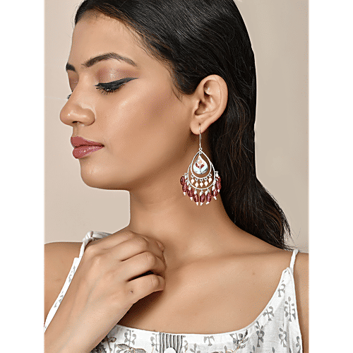 Voylla Bagh E Fiza Coloured Beads Earrings, 1 Pair