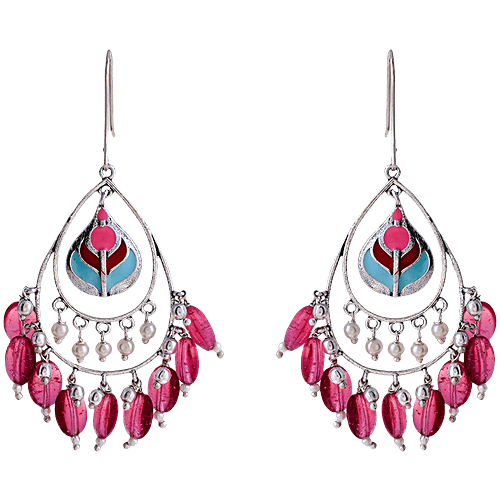 Voylla Bagh E Fiza Coloured Beads Earrings, 1 Pair