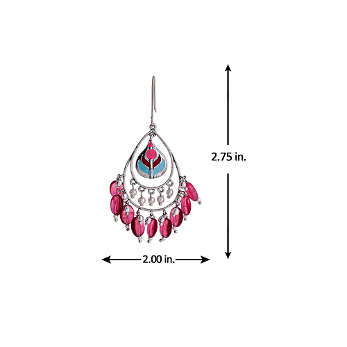 Voylla Bagh E Fiza Coloured Beads Earrings, 1 Pair
