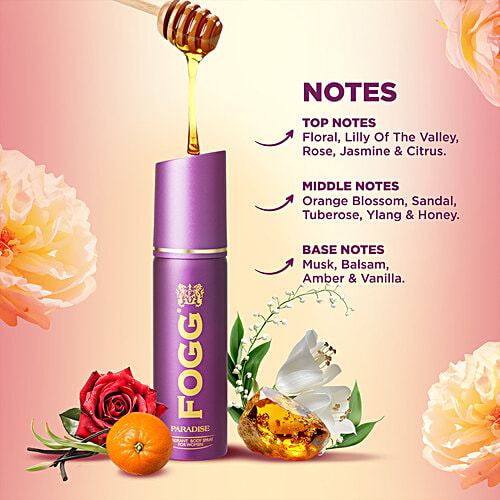 Fogg  Paradise Fragrant Body Spray - For Women, 65 ml  