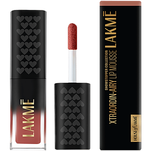 Lakme Xtraordin-Airy Lip Mousse Mini, 1.8 g Chocolate Temptation Moisturising Formula, Infused with Cocoa Butter