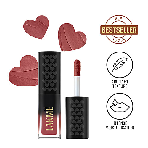 Lakme Xtraordin-Airy Lip Mousse Mini, 1.8 g Let's Talk Nude Moisturising Formula, Infused with Cocoa Butter