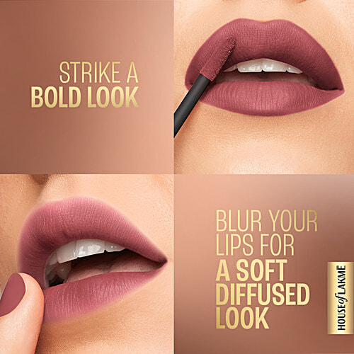 Lakme Xtraordin-Airy Lip Mousse Mini, 1.8 g Let's Talk Nude Moisturising Formula, Infused with Cocoa Butter