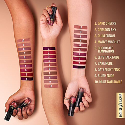 Lakme Xtraordin-Airy Lip Mousse Mini, 1.8 g Blush Nude Moisturising Formula, Infused with Cocoa Butter