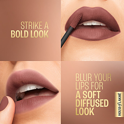 Lakme Xtraordin-Airy Lip Mousse Mini, 1.8 g Blush Nude Moisturising Formula, Infused with Cocoa Butter