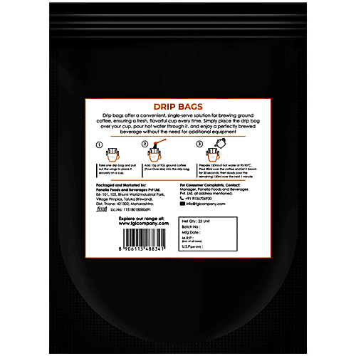 TGL Co. Drip Bags - Coffee Filter Paper, 25 pcs