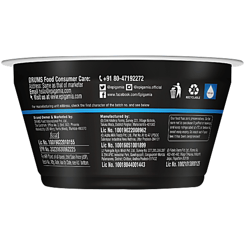 Epigamia  Turbo 17g Protein Natural Greek Yogurt, 140 g  