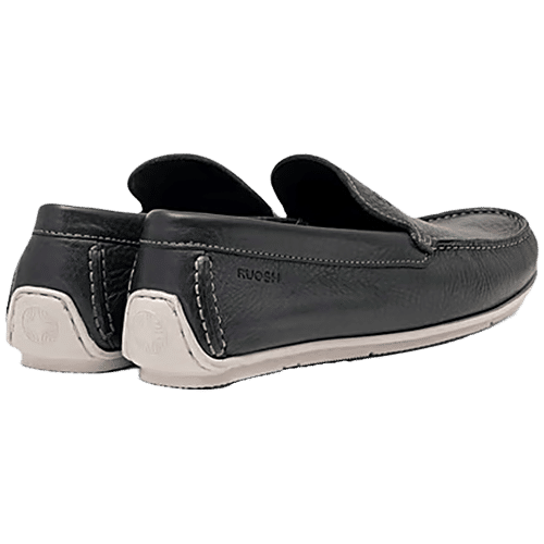 Ruosh Men's Macau Black Loafers, 1 Pair (UK/IND-7) 