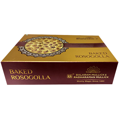 Balaram Mullick and Radharaman Mullick, Kolkata Baked Rosogolla, 500 g (10 pcs) 