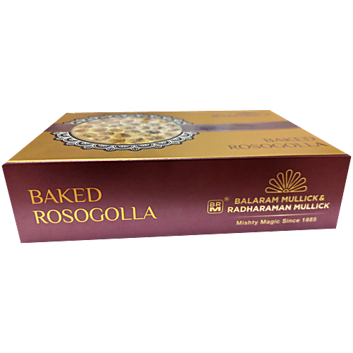 Balaram Mullick and Radharaman Mullick, Kolkata Baked Rosogolla, 500 g (10 pcs) 